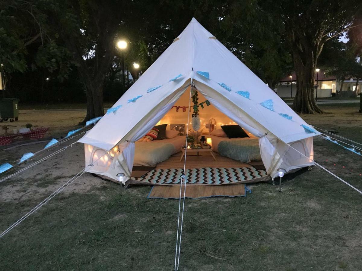 Glamping Kaki - Medium Bell Tent Singapura Luaran gambar