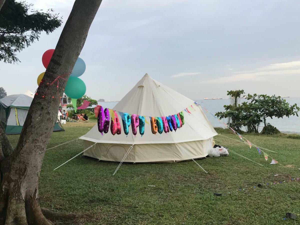 Glamping Kaki - Medium Bell Tent Singapura Luaran gambar